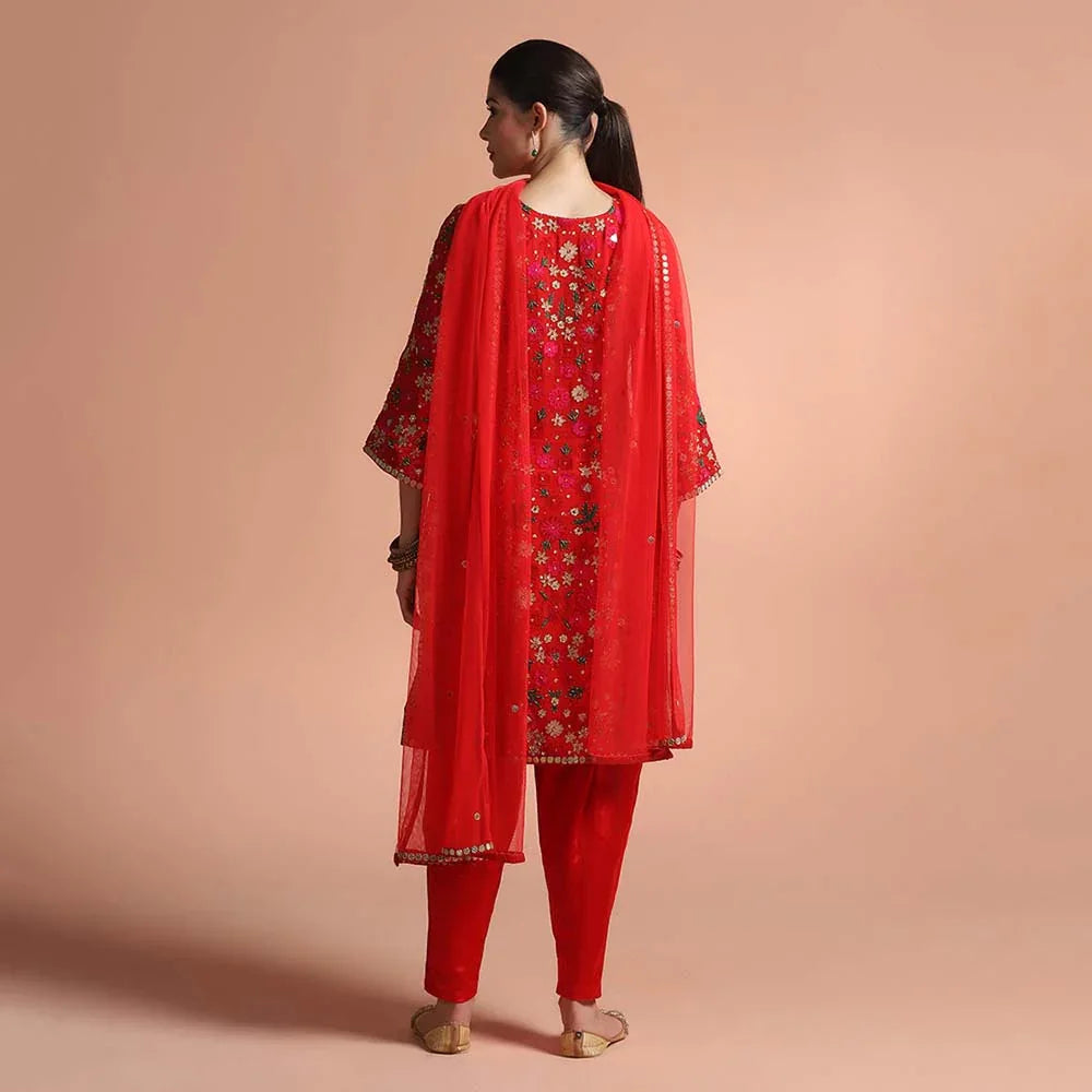 Women Scarlet Grace-Embellished Suit
