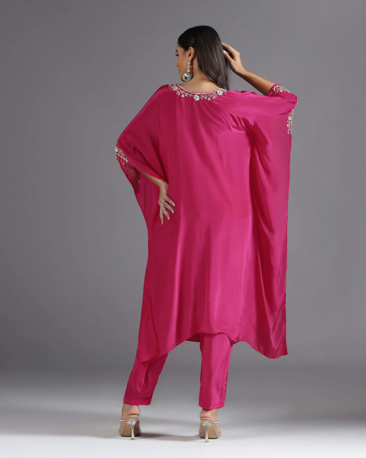 Fuchsia Crepe Kurti