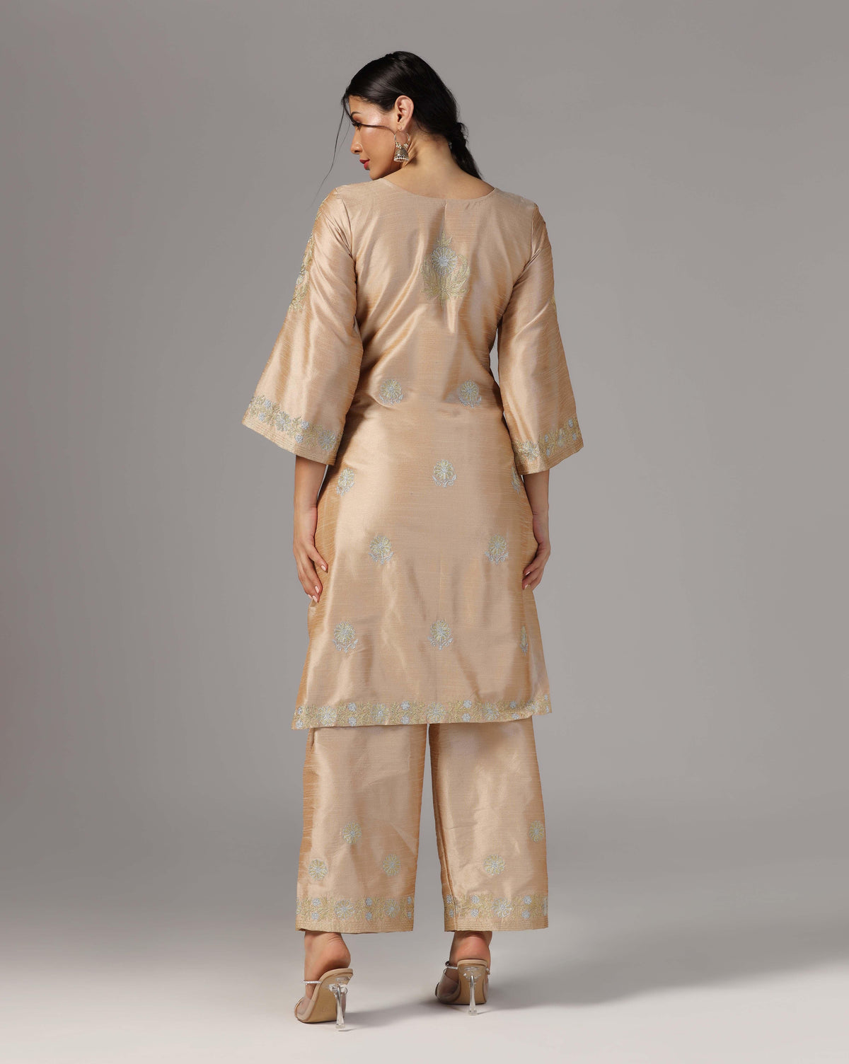 Gold Embroidered Co-ord Set