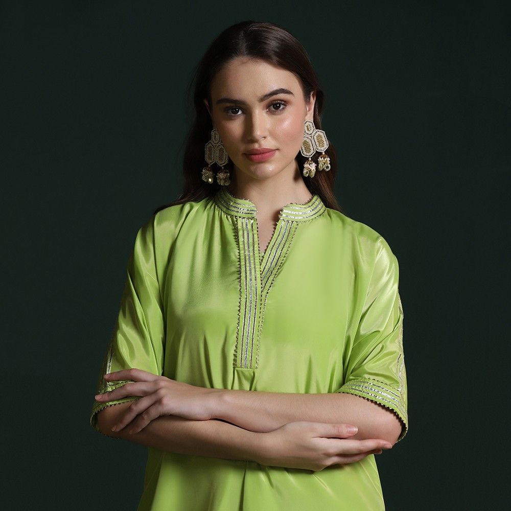 Green Crepe Gotta Work Co-ord Set