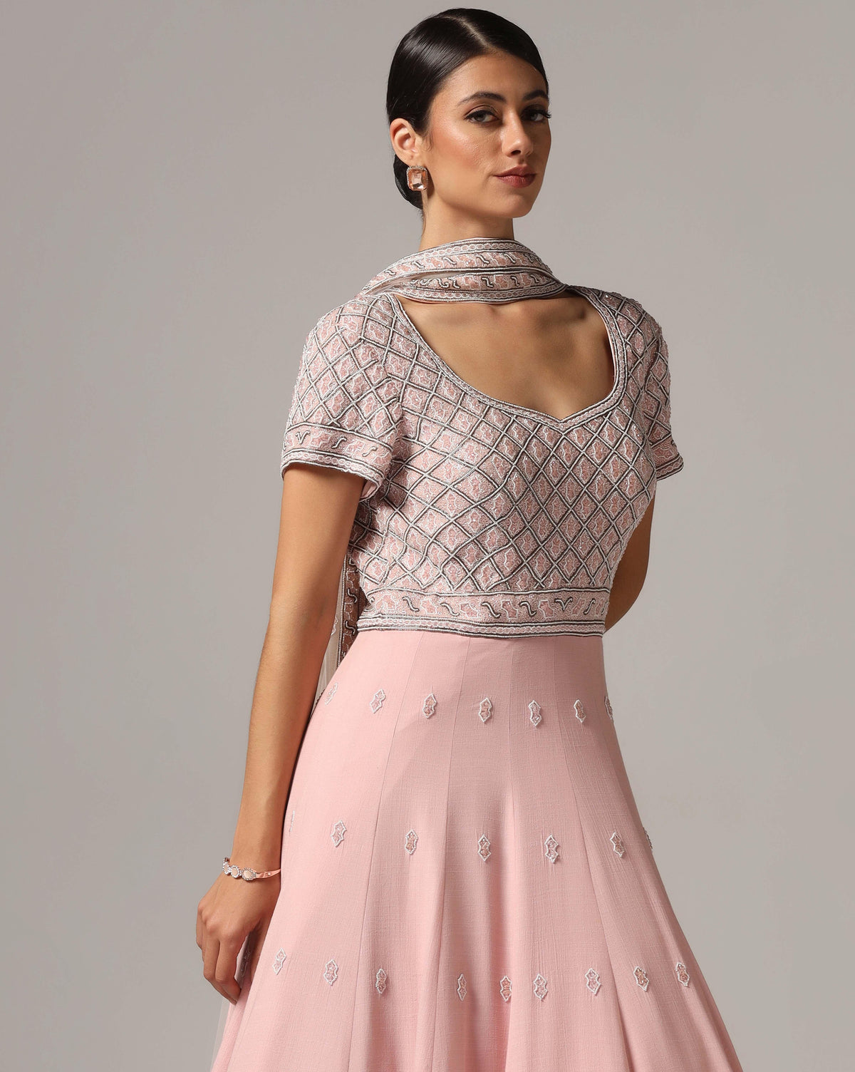 Pink Pearl Anarkali