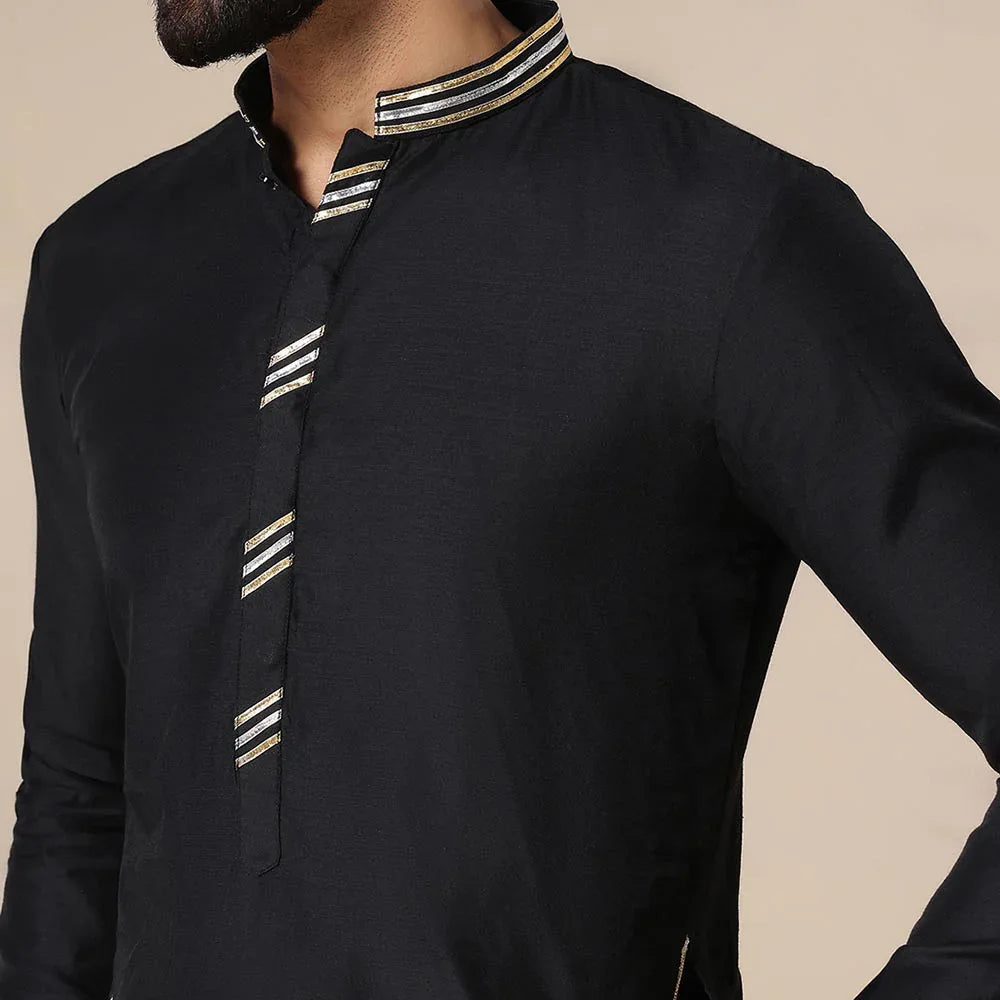 Classic Black Men's Kurta Set