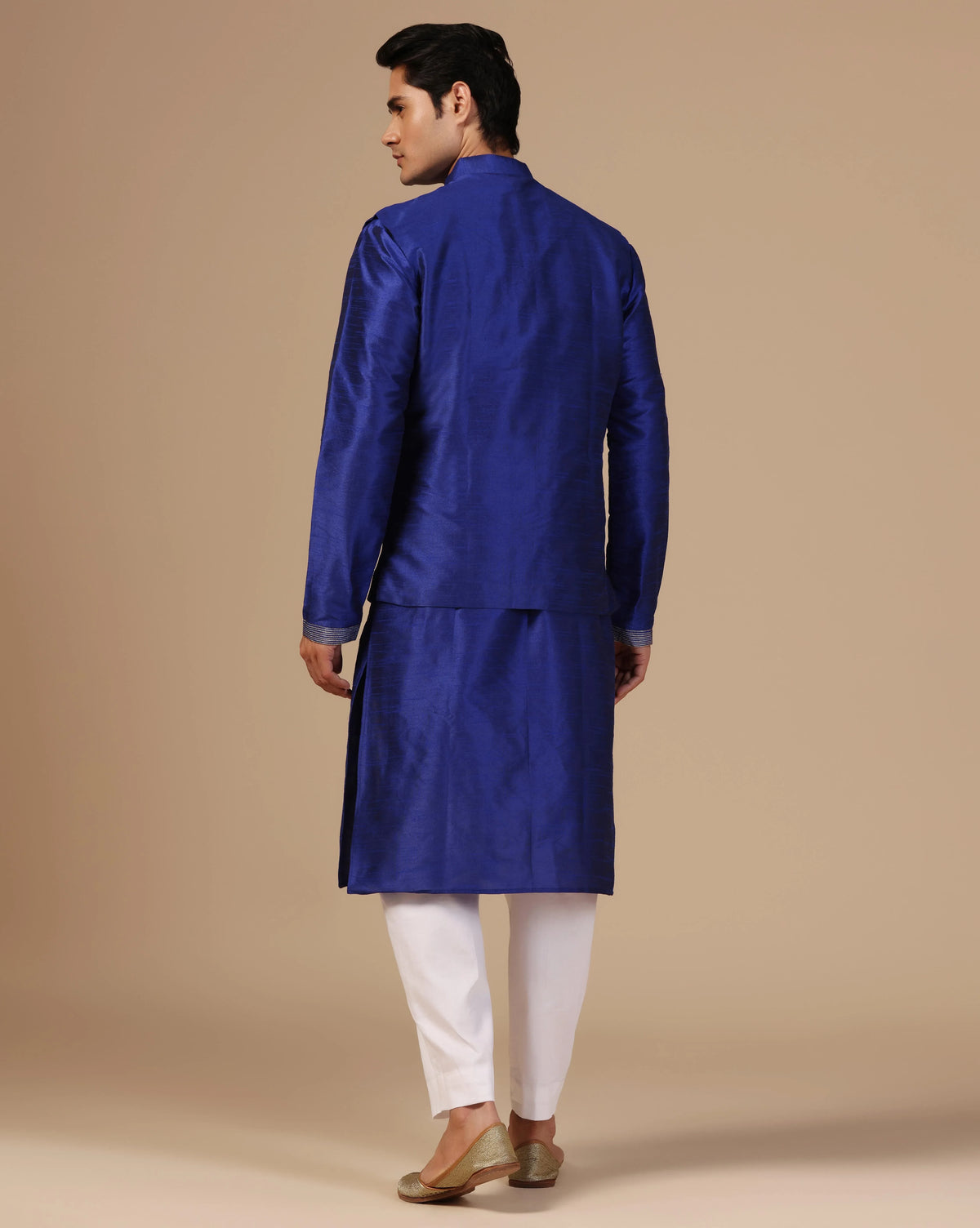 Classic Deep Blue Men's Nehru Jacket
