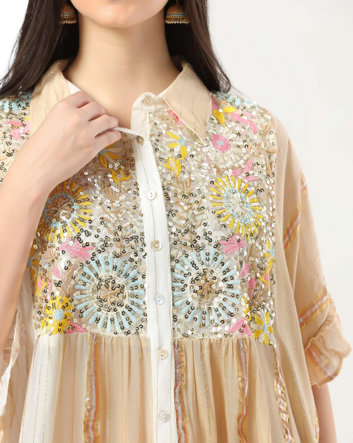 Lurex Cotton Kurti