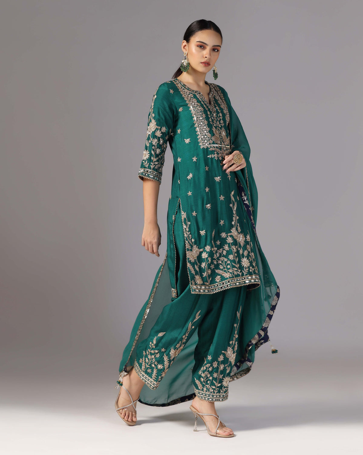 Green Silk Radiance Suit Set