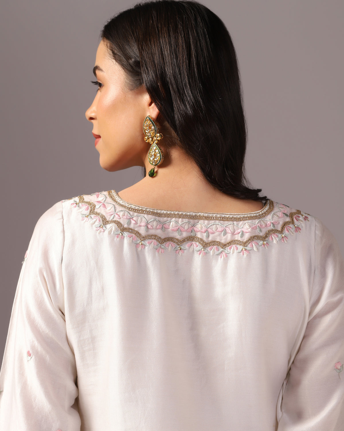 Embroidered Kurta Sharara Set