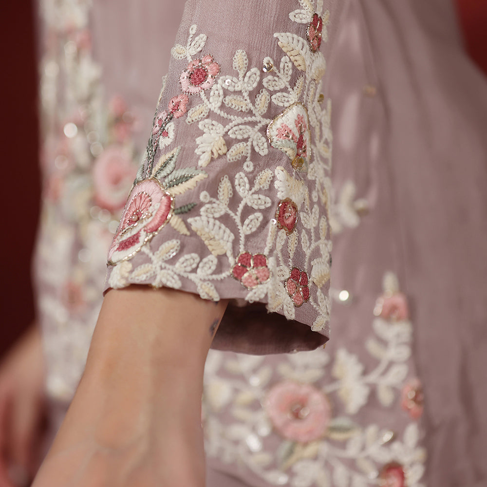 Crepe Embroidered Co-ord Set