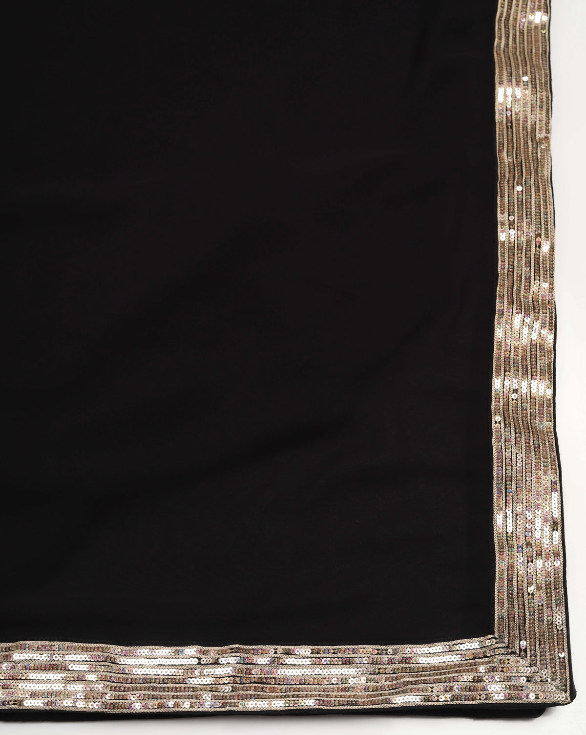 Black Elegance Aari Thread Work With Tulip Pants