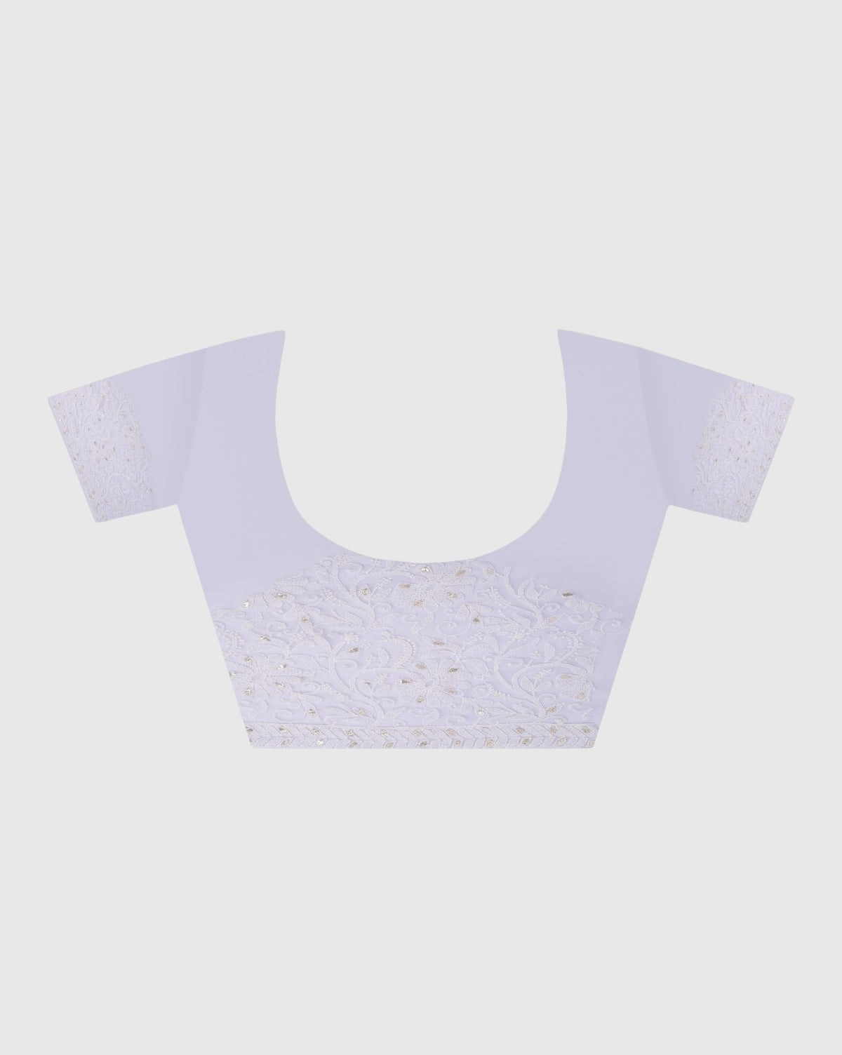 Lavender Georgette Chikankari Saree