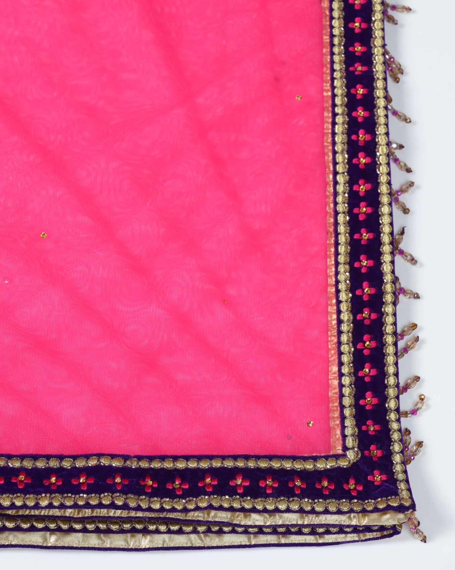 Velvet Zari Embroidered Kurta Set