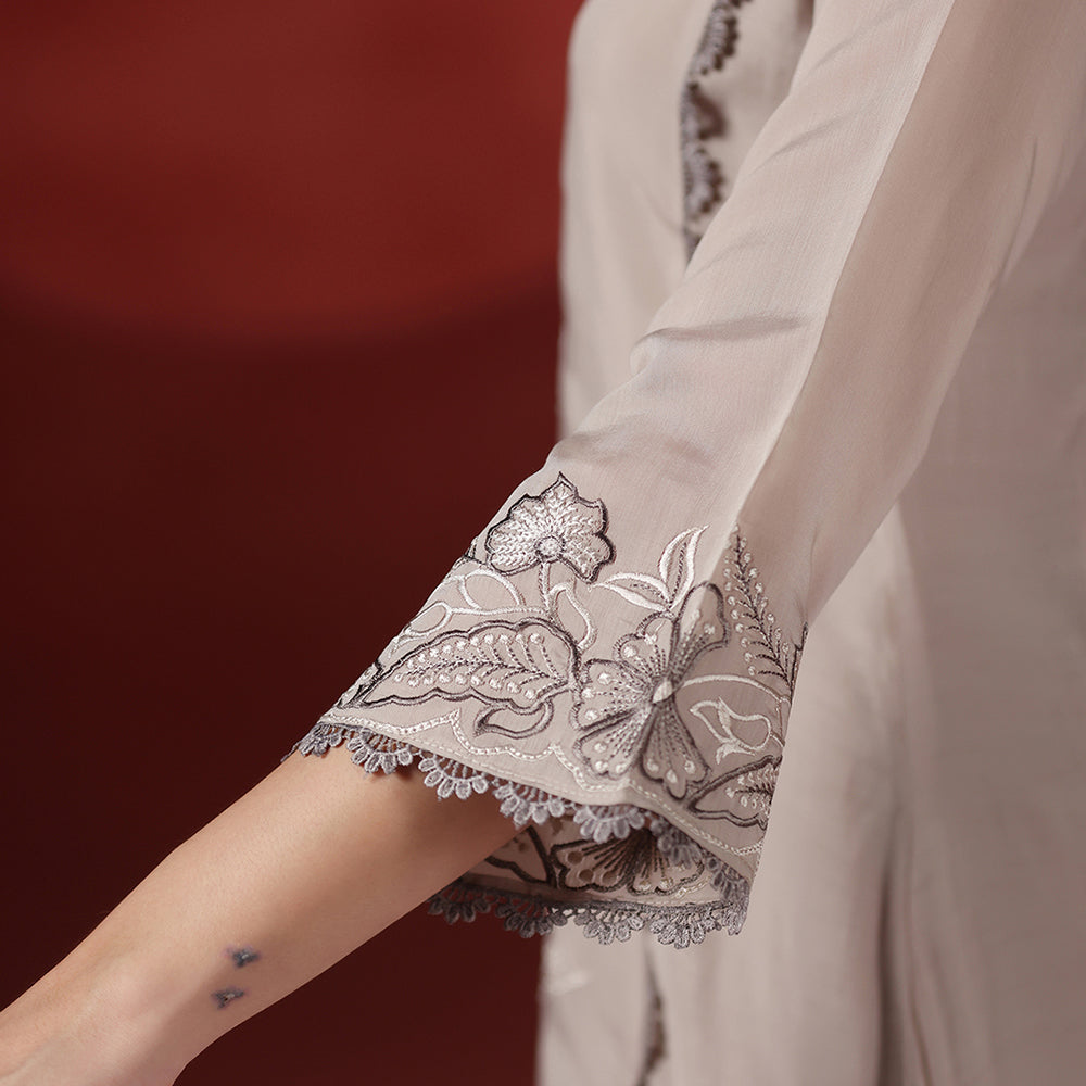 Embroidered Kurta Set With Dupatta
