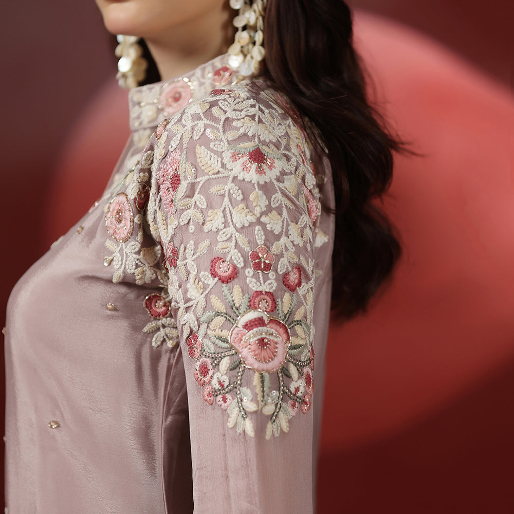 Crepe Embroidered Co-ord Set