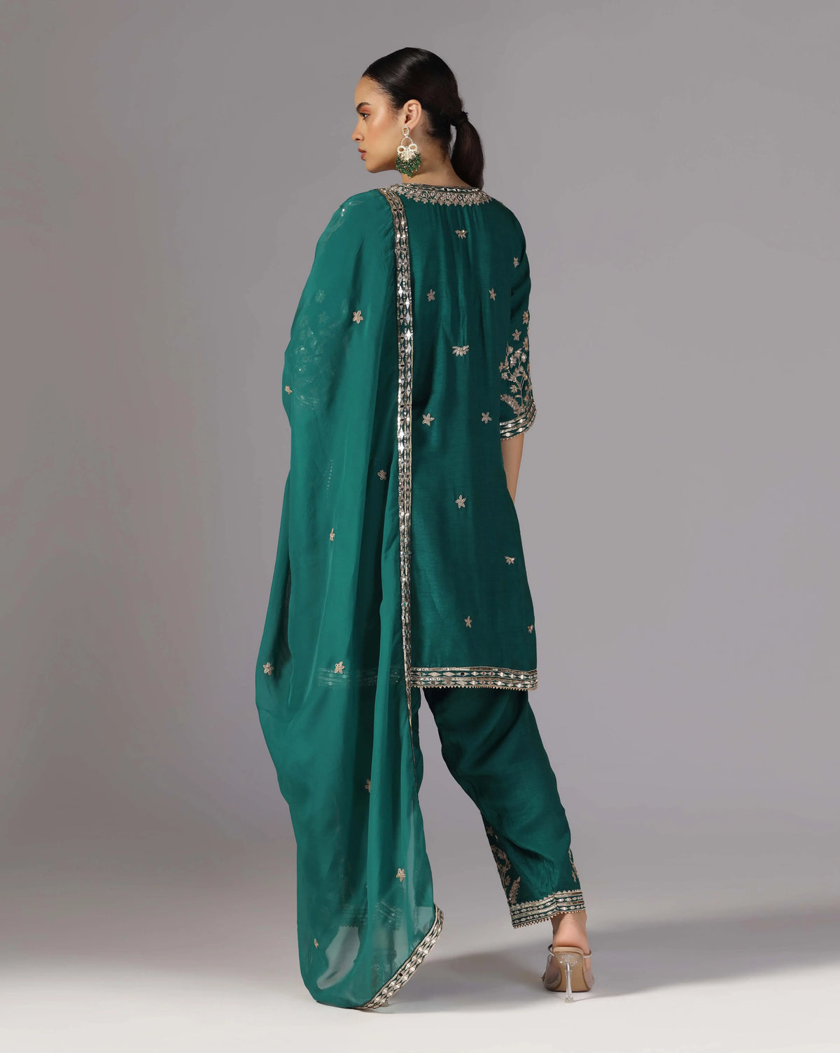 Green Silk Radiance Suit Set