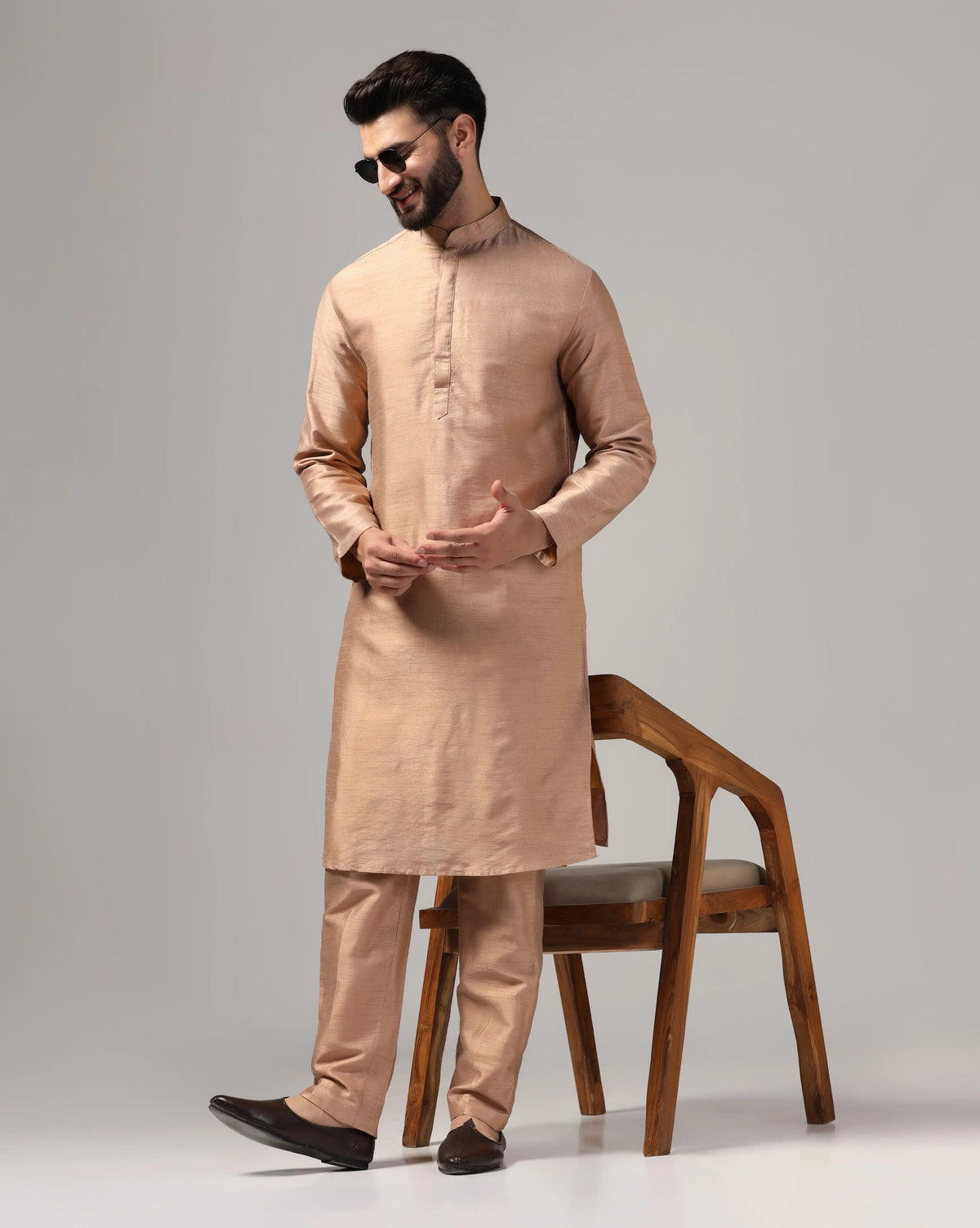 Men's Gold Kurta Set