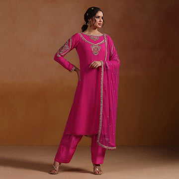 Georgette Hand Crafted Farshi Salwar Set