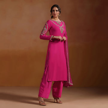 Georgette Hand Crafted Farshi Salwar Set
